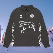 Load image into Gallery viewer, Vintage Black Rugby Shirt