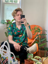 Load image into Gallery viewer, Lucky Duck Satin Button Up